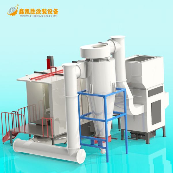 大旋風噴粉房_粉末回收系統原理