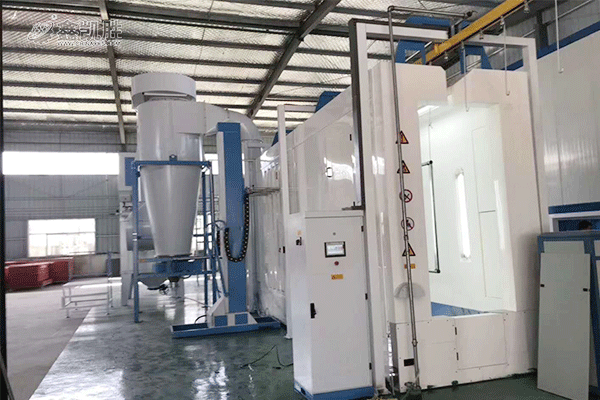 鑫凱勝大旋風噴粉房回收系統工藝升級